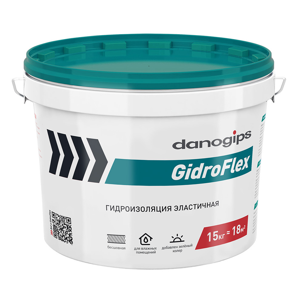 ���������� ������������� ���������� Danogips GidroFlex ��������� 15 ��  