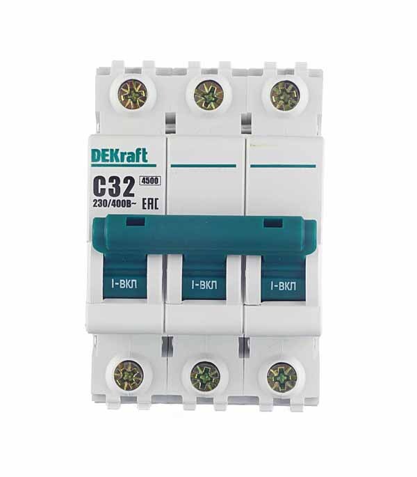 ���������� �������������� ����������� ��������� Dekraft BA-101 3P 32� ��� C 4,5 �� 230/400 � (11081DEK)  