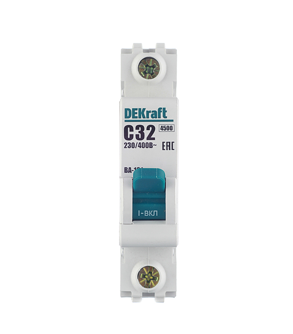 ���������� �������������� ����������� ��������� Dekraft BA-101 1P 32� ��� C 4,5 �� 230/400 � (11057DEK)  