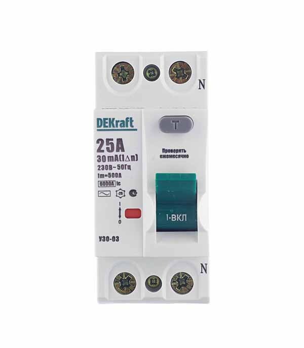 ���������� ��� Dekraft ���-03 25� 1P+N ��� AC 30 �� 6 �� (14207DEK)  