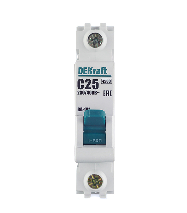 ���������� �������������� ����������� ��������� Dekraft BA-101 1P 25� ��� C 4,5 �� 230/400 � (11056DEK)  
