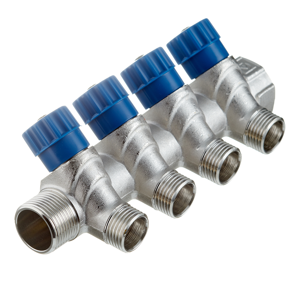 ���������� ��������� Valtec 3/4 ��(�) � 4 ������ 1/2 ��(�) � 3/4 ��(�) ������������ (VTc.560.N.0504)  