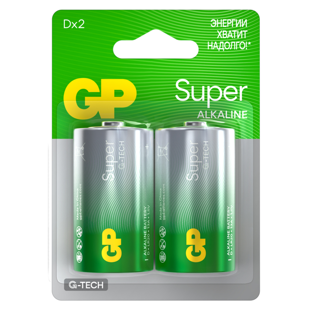 ���������� ��������� GP ����� ���-��� D (LR20) ������� 2 ��  