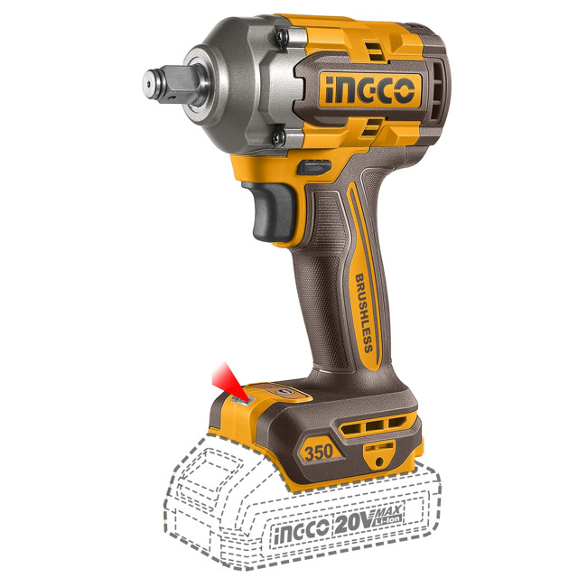 ���������� ��������� ������� INGCO CIWLI2035 350�� 20� Li-Ion 2�� 2��� �����������  