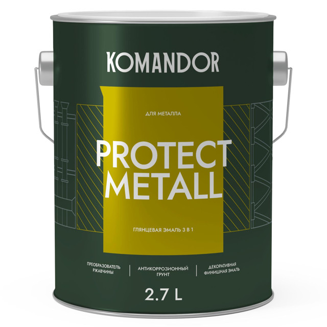 ���������� �����-����� �� ������� KOMANDOR Protect Metall ���� � 2,7 � ��������� �����, ���.S1312001003  