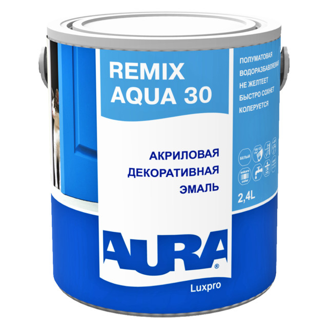 ���������� ����� ��������� AURA LUXPRO REMIX AQUA 30 2,4�, ���.4607003915797  