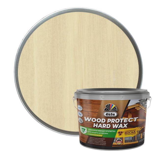 ���������� �������� �������������� DUFA Wood Protect Hard wax ���������� 9�, ���. ��00-010458  