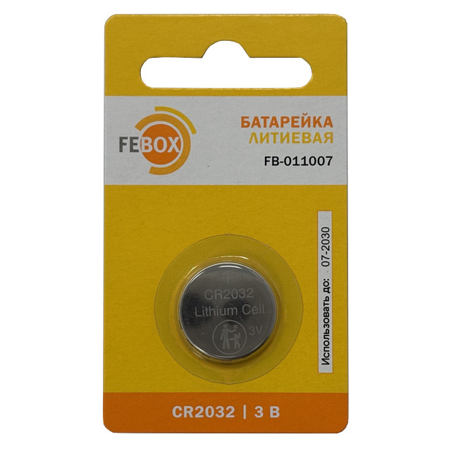 ���������� ��������� FEBOX CR2032 ������� 1��  