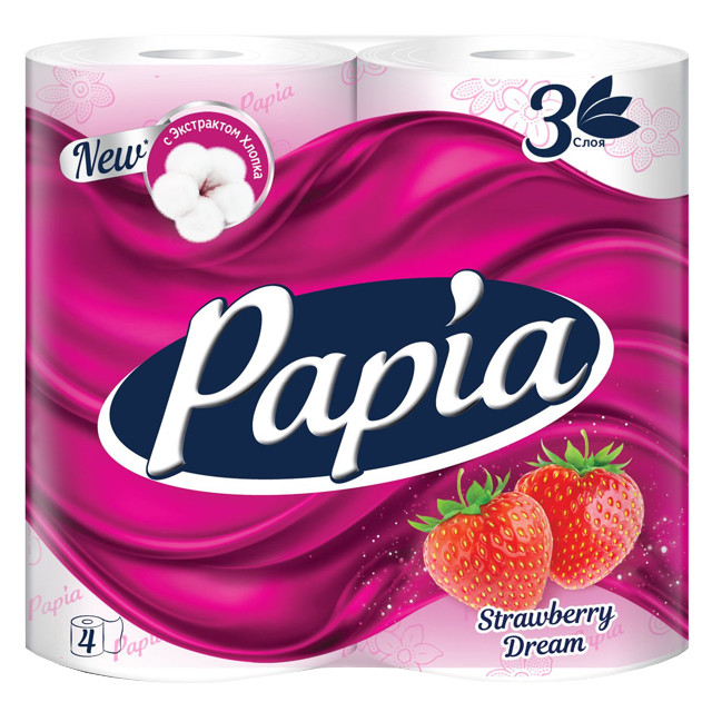 ���������� ������ ��������� PAPIA Strawberry Dream 4�� � ��. 3-������� 140 ������ ������ ��������  