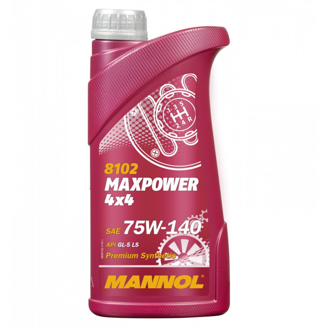 ���������� ����� ��������������� MANNOL Maxpower 4�4 GL-5 SAE 75W-140 1�  