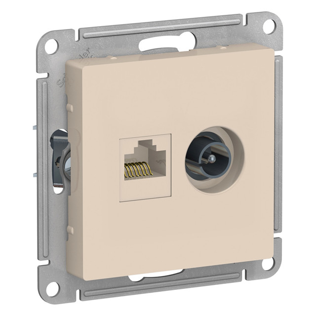 ���������� ������� ������� ������������� � ������������ SYSTEME ELECTRIC Atlas Design RJ45 ��������� 5� �����  