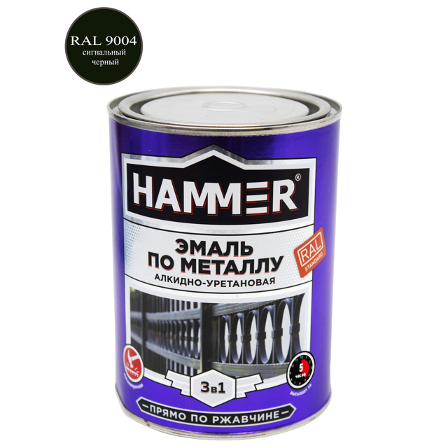 ���������� �����-����� �� ������� HAMMER 0,9�� RAL9004 ���������� ������, ���.��000133625  