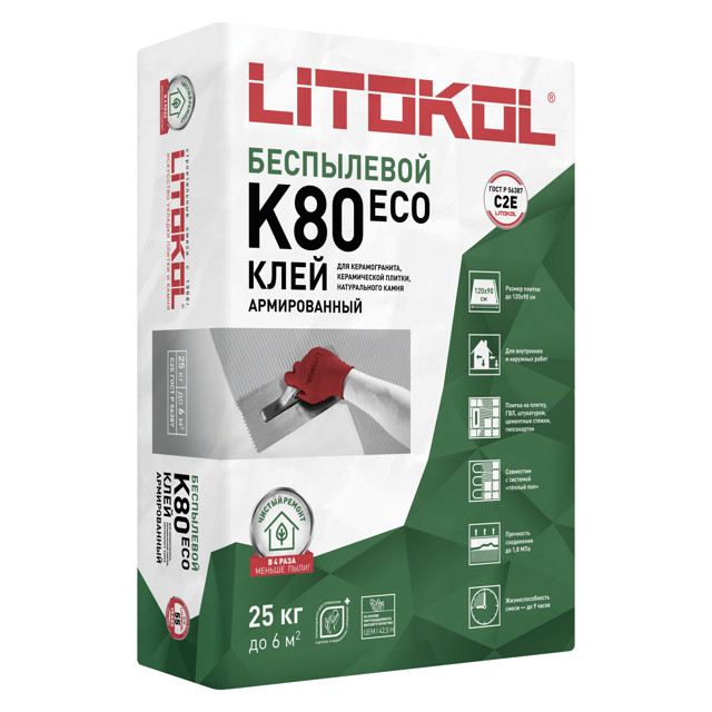 ���������� ���� ��������� LITOKOL ��������� �80 ���/Litoflex K80 Eco ���������� 25��  