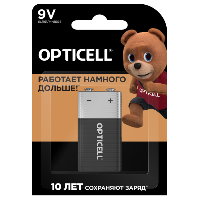 ���������� ��������� OPTICELL 9� ����������� 6LR61 1��  