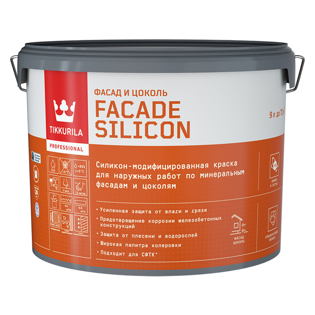 ���������� ������ ��������� �������� TIKKIVALA Facade Silicon ���� � 9� �����, ���.700011476  
