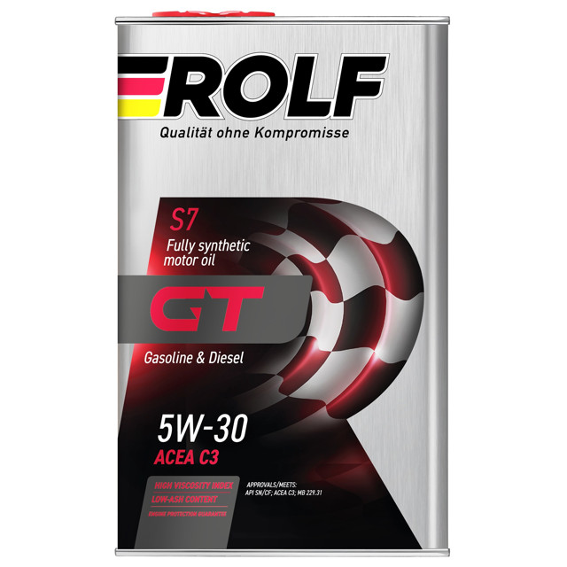 ���������� ����� �������� ROLF GT SAE 5W-30 API SN/CF 1�  
