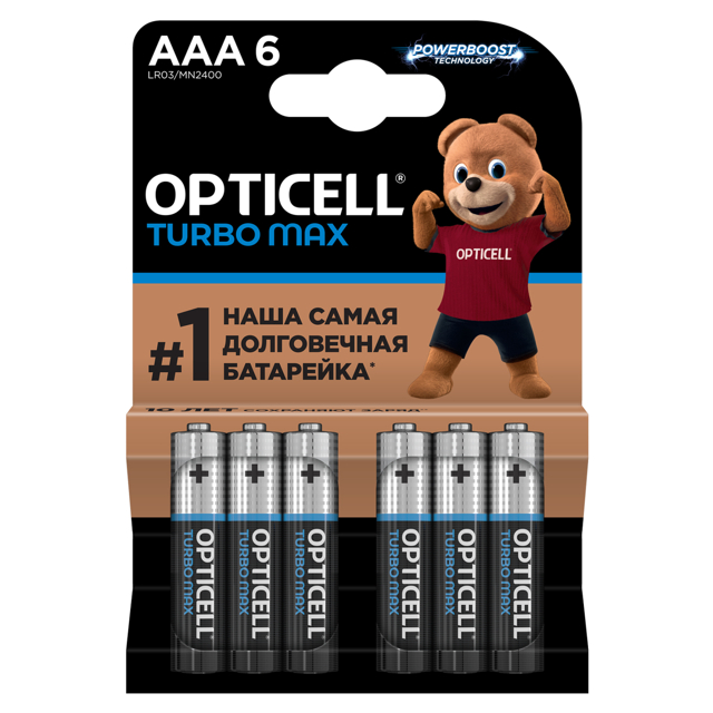 ���������� ��������� OPTICELL ����� ���� 1,5� ����������� AA� 6��  