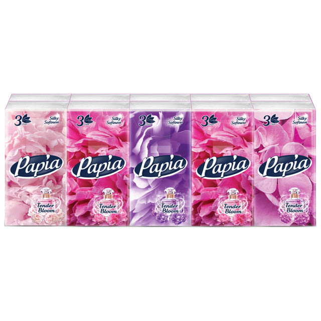 ���������� ������ ������� PAPIA Tender Bloom 3-������� 10�� 10��.  