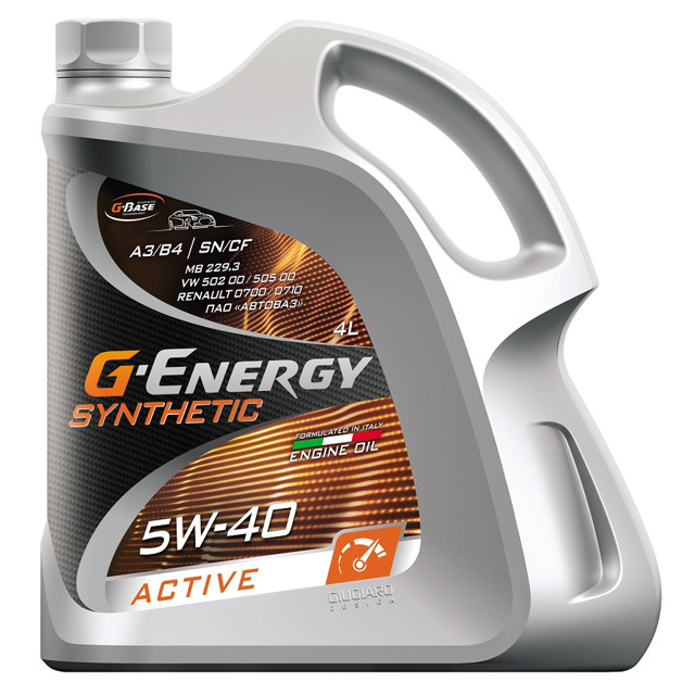 ���������� ����� �������� G-ENERGY Synthetic Active 5W-40 4�  