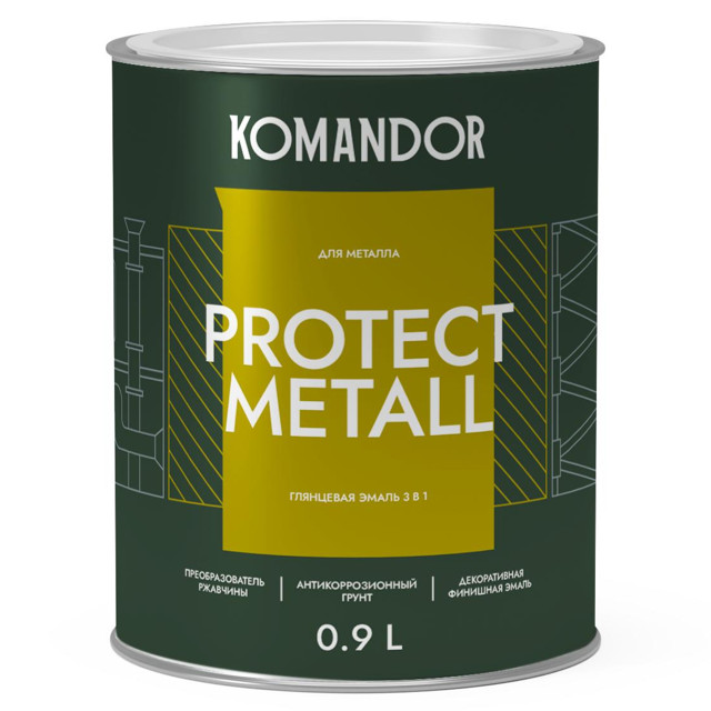 ���������� �����-����� �� ������� KOMANDOR Protect Metall ���� � 0,9 � ��������� ����������, ���.S1312003001  