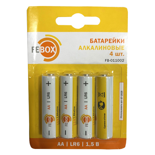 ���������� ��������� FEBOX ����������� LR6 AA 1,5� ������� 4��  