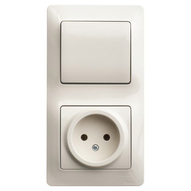 ���������� ���� 1-��������� ����������� � ������� SYSTEME ELECTRIC Glossa �/� �������  