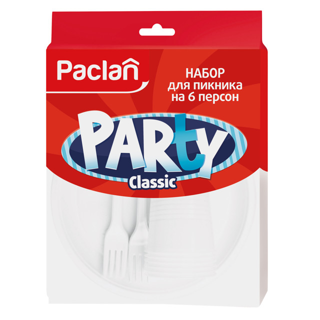 ���������� ����� PACLAN Party Classic: �����,������,������� 16,5�� ������� �� 6 ������  