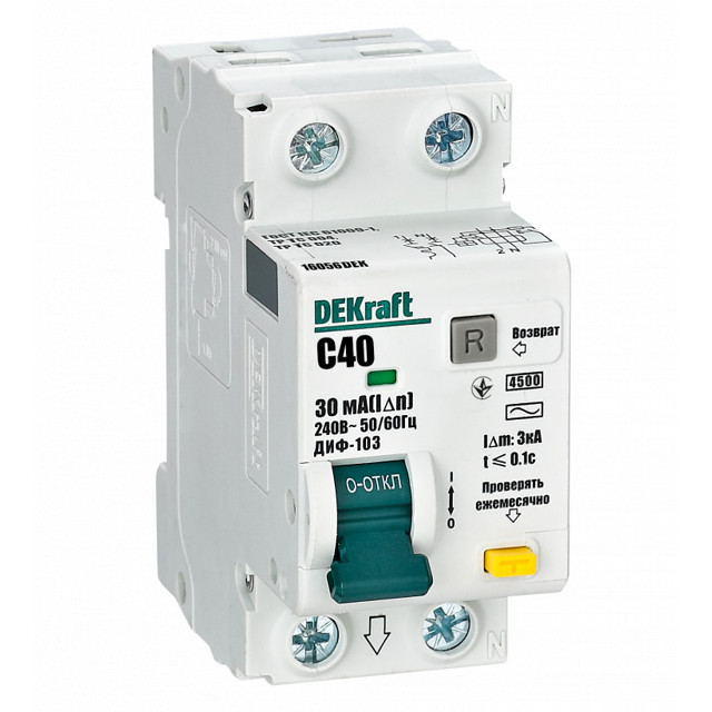���������� ����������� ���������������� DEKRAFT (����) 1P+N 40� 30�� ��� AC � 4,5��  