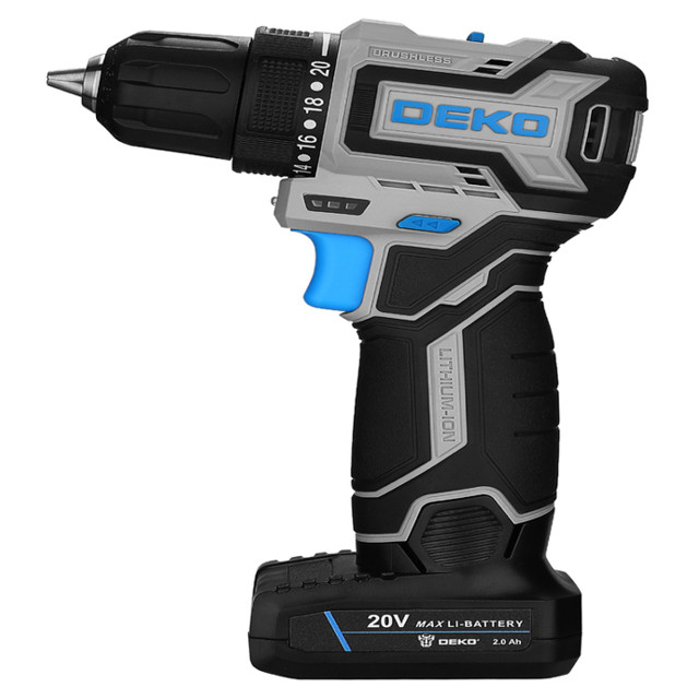 ���������� �����-���������� DEKO SHARKER PRO 45�� 20� Li-Ion 2,0�� 2��� �����������  