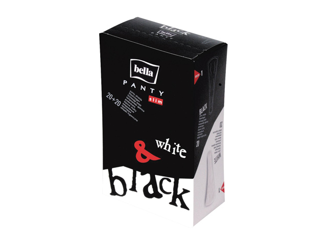 ���������� ��������� BELLA Panty Slim Black&White String 40��  