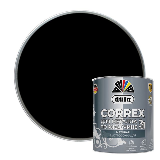 ���������� �����-����� DUFA Correx 3�1  RAL-9005 ������ ������� 0,75�, ���. ��00-014772  