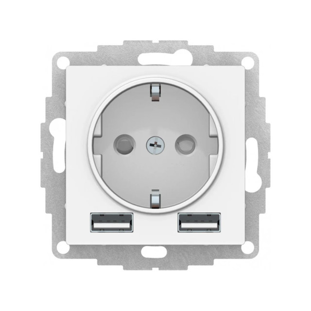 ���������� ������� 1 ���� SYSTEME ELECTRIC  Atlasdesign 16� 2 USB A+A 5�/2,4� 2�5�/1,2� �/� �/� �����  