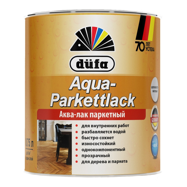 ���������� ��� �/� ��������� DUFA Aqua Parkettlack 0,75� �����������, ���.��000000918  