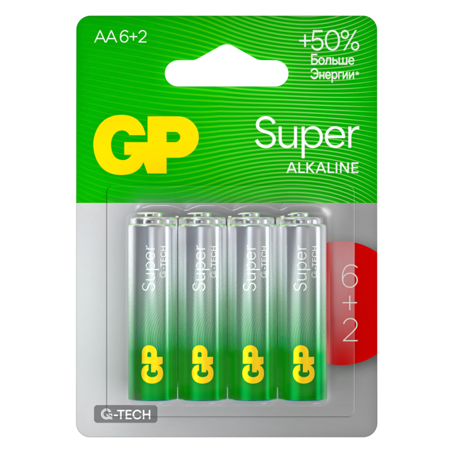 ���������� ��������� GP ����� ���-��� AA (LR6) 8 ��  