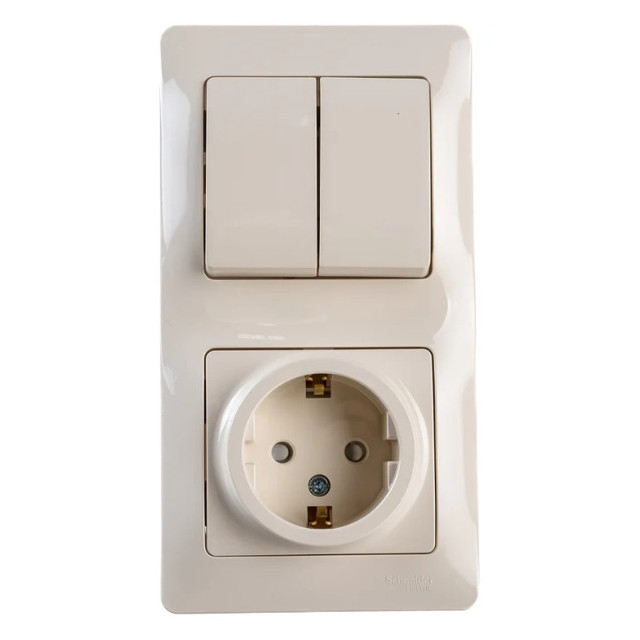 ���������� ���� 2-��������� ����������� � ������� SYSTEME ELECTRIC Glossa c/� �������  