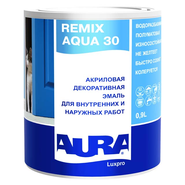 ���������� ����� ��������� AURA LUXPRO REMIX AQUA 30 ������ TR 0,9 �, ���.4607003911911  