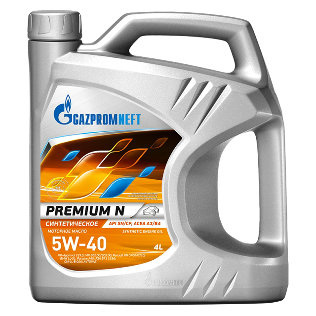 ���������� ����� �������� ������������ Premium N 5W-40 API SN/CF 4�  