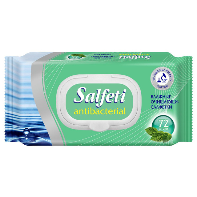 ���������� �������� ������� SALFETI Antibacterial ��������� 72��  