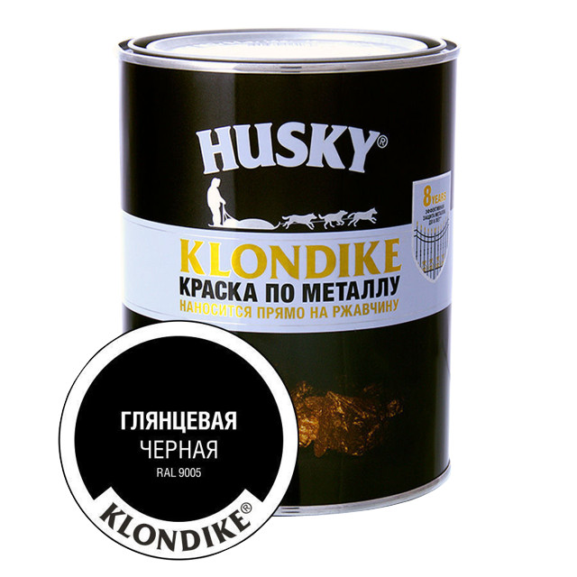 ���������� ������ �������� HUSKY-KLONDIKE �� �������� 0,9� RAL 9005 ������, ���.25616  
