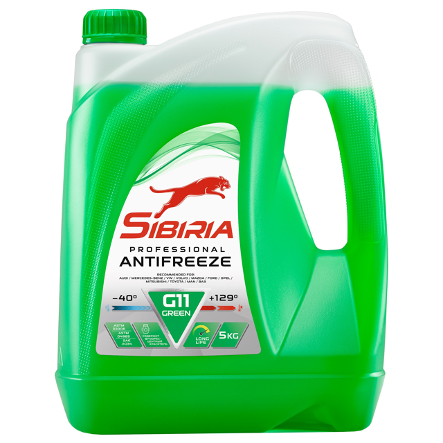 ���������� �������� SIBIRIA Antifreeze G11 ������� 5��  
