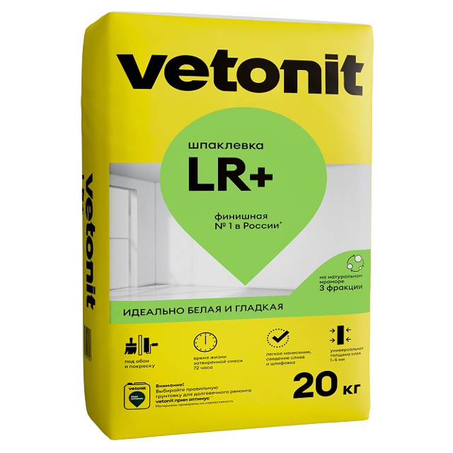 ���������� ��������� ���������� ��� �����.����� VETONIT LR+ �������� ����. 20��  