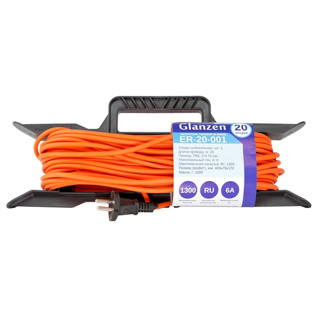 ���������� ���������� ������� �� ����� GLANZEN 1 ������ ��� 2�0,75�� 20� 6� IP20 ���������  