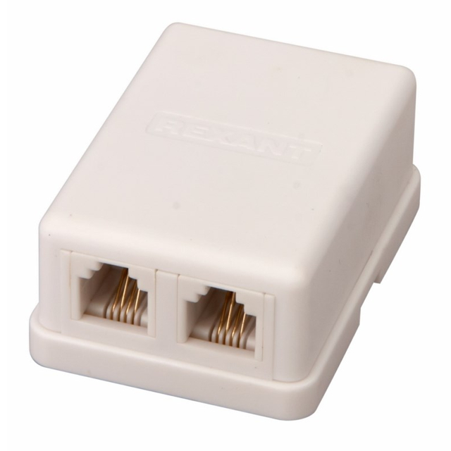 ���������� ������� ���������� ������� REXANT 2 ����� RJ-14 (6P4C) CAT 3 �����  