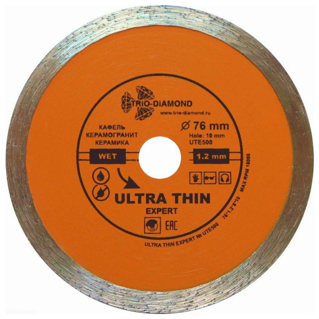���������� ���� �������� TRIO-DIAMOND Ultra Thin Expert 76�10�1,2�� ��������  