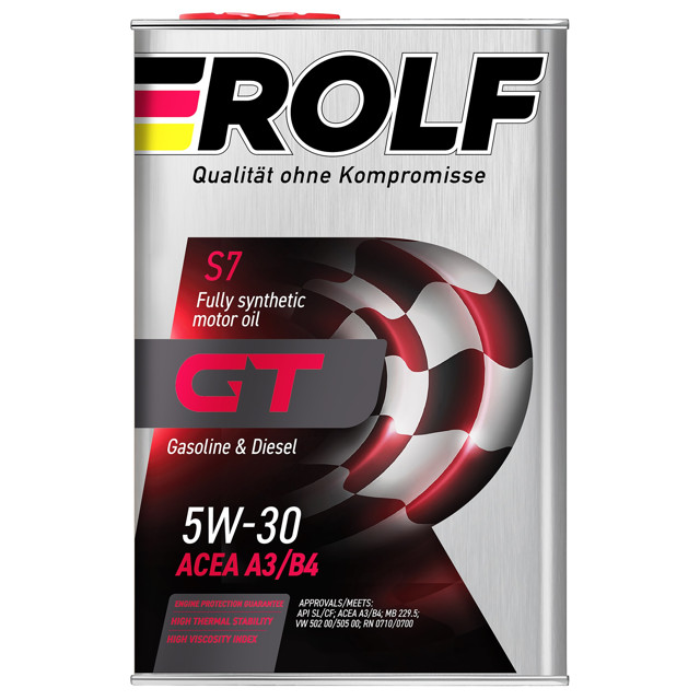 ���������� ����� �������� ROLF GT SAE 5W-30 ACEA A3/B4 4�  