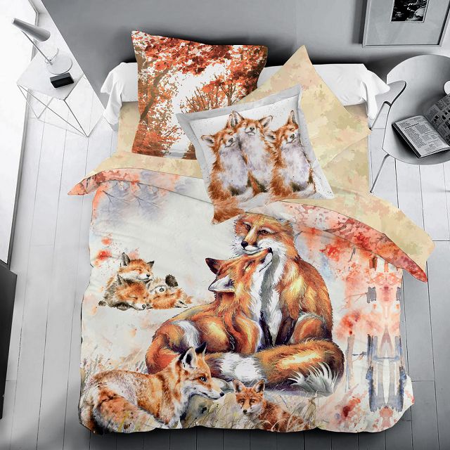 ���������� ���������� ����� ���� MONA LIZA SL �����/Family ����/Foxes ����� 4 ���.50�70 � 70�70��, ���.5861/4  