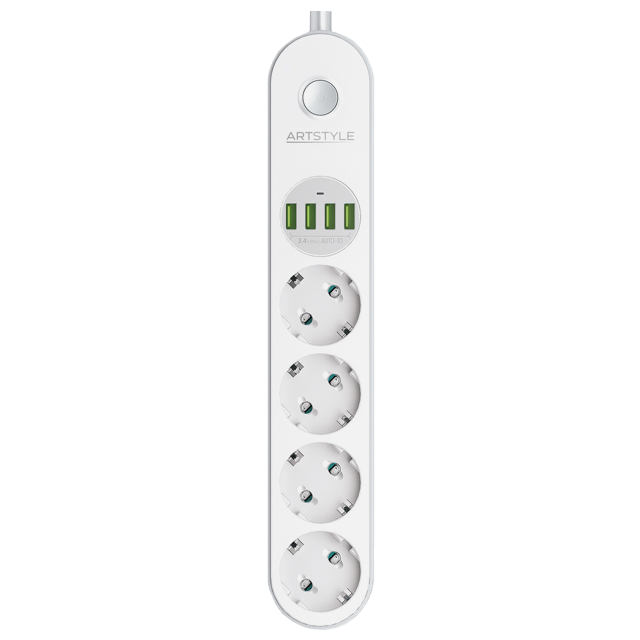���������� ������� ������ ARTSTYLE 4 ������ 4USB 2� �����  