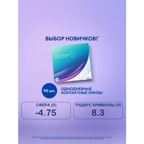 ���������� ����������� ���������� ����� Alcon Precision1 D 14.2, 90 ��., R 8,3, D -4,75, 1 ��.