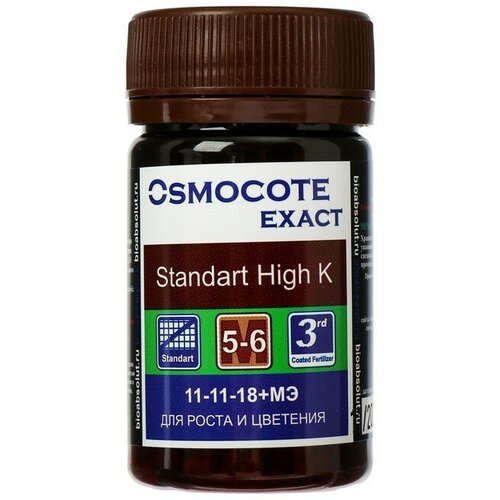  Osmocote Exact Standard High K, 5-6 , 11-11-18 + 1,5 MgO+, , 50    , -, 