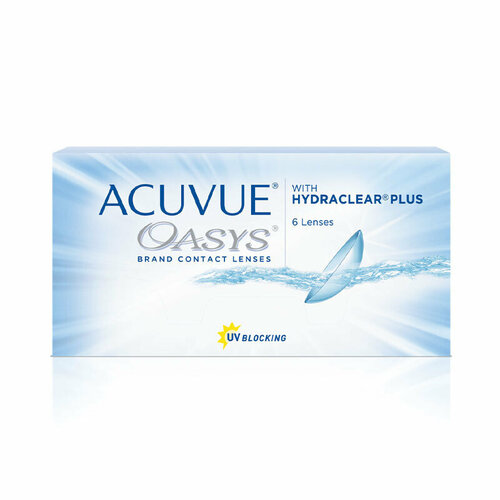 ���������� ���������� ����� ACUVUE OASYS with HYDRACLEAR PLUS, 6 ��., R 8,4, D +7,5, 1 ��.